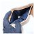 Cartera larga bi-fold Christian Dior Saddle de denim y cuero Azul - vista 18