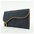 Cartera larga bi-fold Christian Dior Saddle de denim y cuero Azul - vista 3