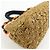 PRADA Borsa Tote 2Way in Raffia con Logo Triangolare Beige Arancione Nero 1BG889 - vista 10