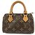 Borsa a mano Louis Vuitton Monogram Mini Speedy Brown M41534
