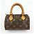 Borsa a mano Louis Vuitton Monogram Mini Speedy Brown M41534 - vista 2