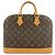 Louis Vuitton Monogram Alma PM Canvas Leather Hand Bag Brown M51130
