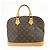 Borsa a mano Louis Vuitton Monogram Alma PM Brown M51130 - vista 2