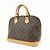 Borsa a mano Louis Vuitton Monogram Alma PM Brown M51130 - vista 3