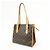 Borsa a tracolla Louis Vuitton Monogram Popincourt Haut Brown M40007 - vista 3