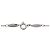 Collana Tiffany & Co By The Yard 1P Diamante SV925 Argento - vista 4