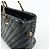 Borsa a tracolla e tote CHANEL in pelle di vitello con cuciture a V e catena, Nero - vista 13