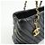 Borsa a tracolla e tote CHANEL in pelle di vitello con cuciture a V e catena, Nero - vista 14