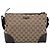 GUCCI GG Canvas Shoulder Bag Brown Silver 114273 Auth RV020 - Jerrillo