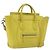 Céline CELINE Luggage Nano Shopper Hand Bag Leather 2way Yellow Silver Auth 211487A - Jerrillo