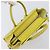 Céline CELINE Luggage Nano Shopper Hand Bag Leather 2way Yellow Silver Auth 211487A - Jerrillo - vista 7