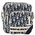 Christian Dior Trotter Canvas Shoulder Bag PVC Blue Silver Auth 211947 - Jerrillo