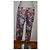 Pinko Pantalones Slim de Algodón Estampado Abstracto - vista 4