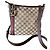 Borsa a tracolla Gucci in tela monogram con striscia verde e rossa