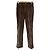 Autre Marque Pantalones marrones con estampado paisley