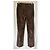 Autre Marque Pantalones marrones con estampado paisley - vista 3