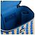 CHANEL - Borsa a tracolla Mini Chanel Vanity in rafia blu e beige - vista 7