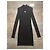 Courreges Courrèges schwarzes Rippstrick-Kleid mit Stehkragen - Ansicht 2