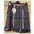 Ted Baker Navy Check Mini Skirt with Ruffle Hem - view 2