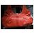 Coach orange Leder-Handtasche mit Kussverschluss - Ansicht 4