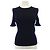 Top de punto Chanel negro