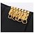 PRADA Key Case Safiano Leather Black Gold - view 15