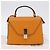 Valextra Micro Igide Bolso de Mano de Piel 2way Orange Silver - vista 12