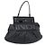 FENDI Shoulder Bag Leather Black Silver 8BN179
