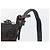 FENDI Zucchino Canvas Shoulder Bag Dark Brown Silver - vista 14