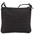 FENDI Zucchino Canvas Shoulder Bag Dark Brown Silver - vista 3
