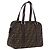 FENDI Zucca Canvas Handtasche Schwarz Braun