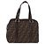 FENDI Zucca Canvas Handtasche Schwarz Braun - Ansicht 2