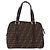FENDI Zucca Canvas Handtasche Schwarz Braun - Ansicht 3