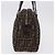 FENDI Zucca Canvas Handtasche Schwarz Braun - Ansicht 4