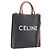 Céline CELINE Triomphe Tote Bag PVC Leather 2way Black Gold
