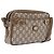 GUCCI GG Plus Supreme Shoulder Bag PVC Beige Gold