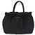 PRADA Sac Tote Nylon 2way Noir Doré - vue 2