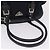PRADA Bolso Boston Nylon Navy Silver - vista 7