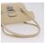 PRADA Tote Bag Leather Ivory Silver - vista 7