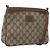 GUCCI GG Supreme Shoulder Bag PVC Beige