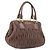 Miu Miu Matelasse Hand Bag Leather Brown Gold