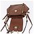 Chloé Chloe Faye Mini Backpack Leather Brown Gold - view 18