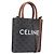 Céline CELINE Macadam Canvas Vertical Caba XS Tasche PVC Leder 2way Schwarz