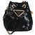 PRADA Chain Shoulder Pouch Sequin Black Gold - vista 13