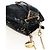PRADA Chain Shoulder Pouch Sequin Black Gold - vista 6