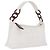 CHANEL COCO Mark Shoulder Bag Caviar Skin White Gold CC