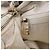 CHANEL COCO Mark Shoulder Bag Caviar Skin White Gold CC - vista 25