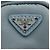 PRADA Bolsa de Mão Nylon 2way Azul Claro Prata - vista 14