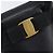 Salvatore Ferragamo Vala Hand Bag Leather Embossed Black Gold - vista 14
