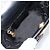 Salvatore Ferragamo Vala Hand Bag Leather Embossed Black Gold - vista 17